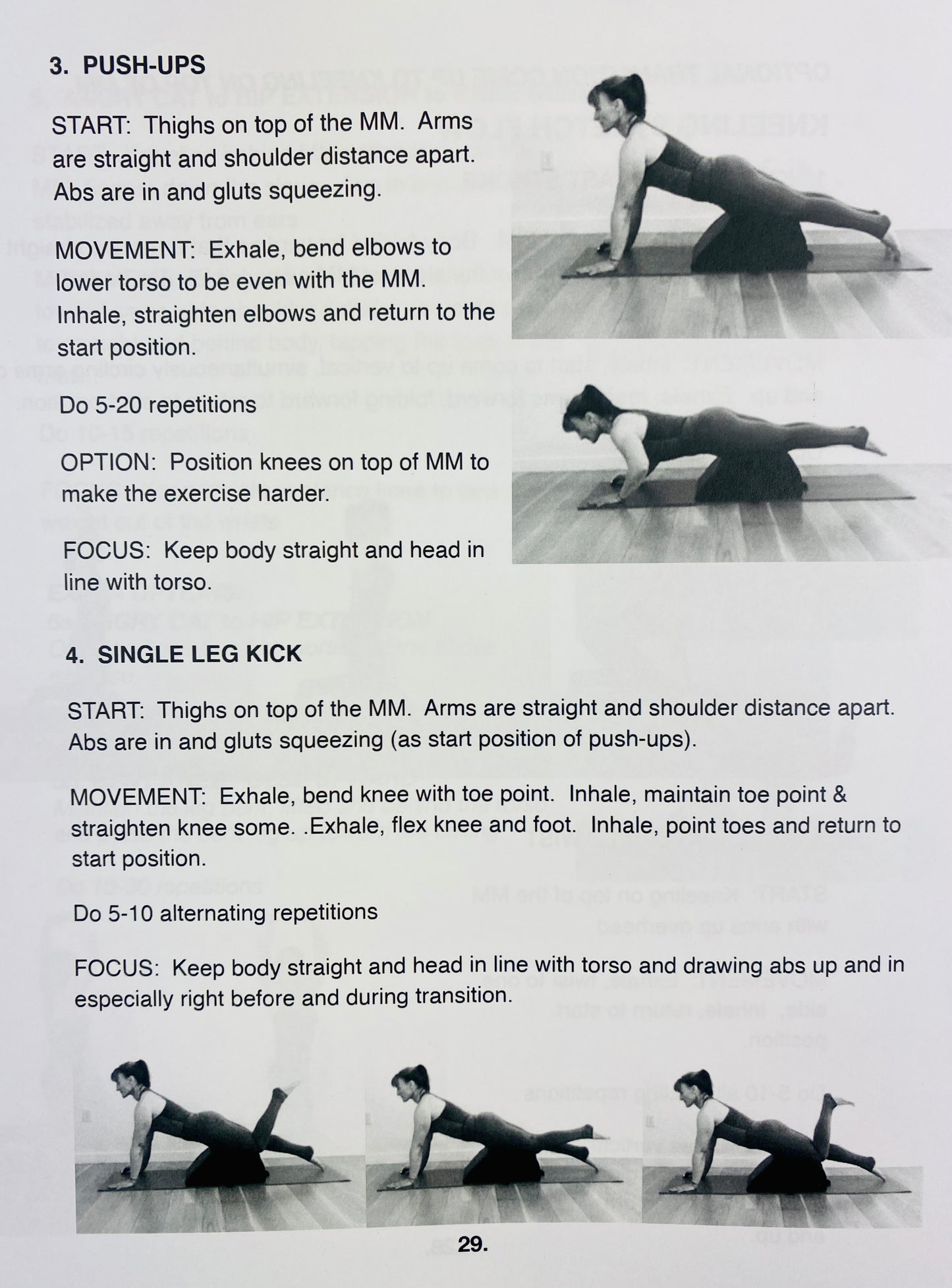 Pilates Workout Book, Exercise Flows with Minimax (arc barrel) & Handibands (Pilates bands)