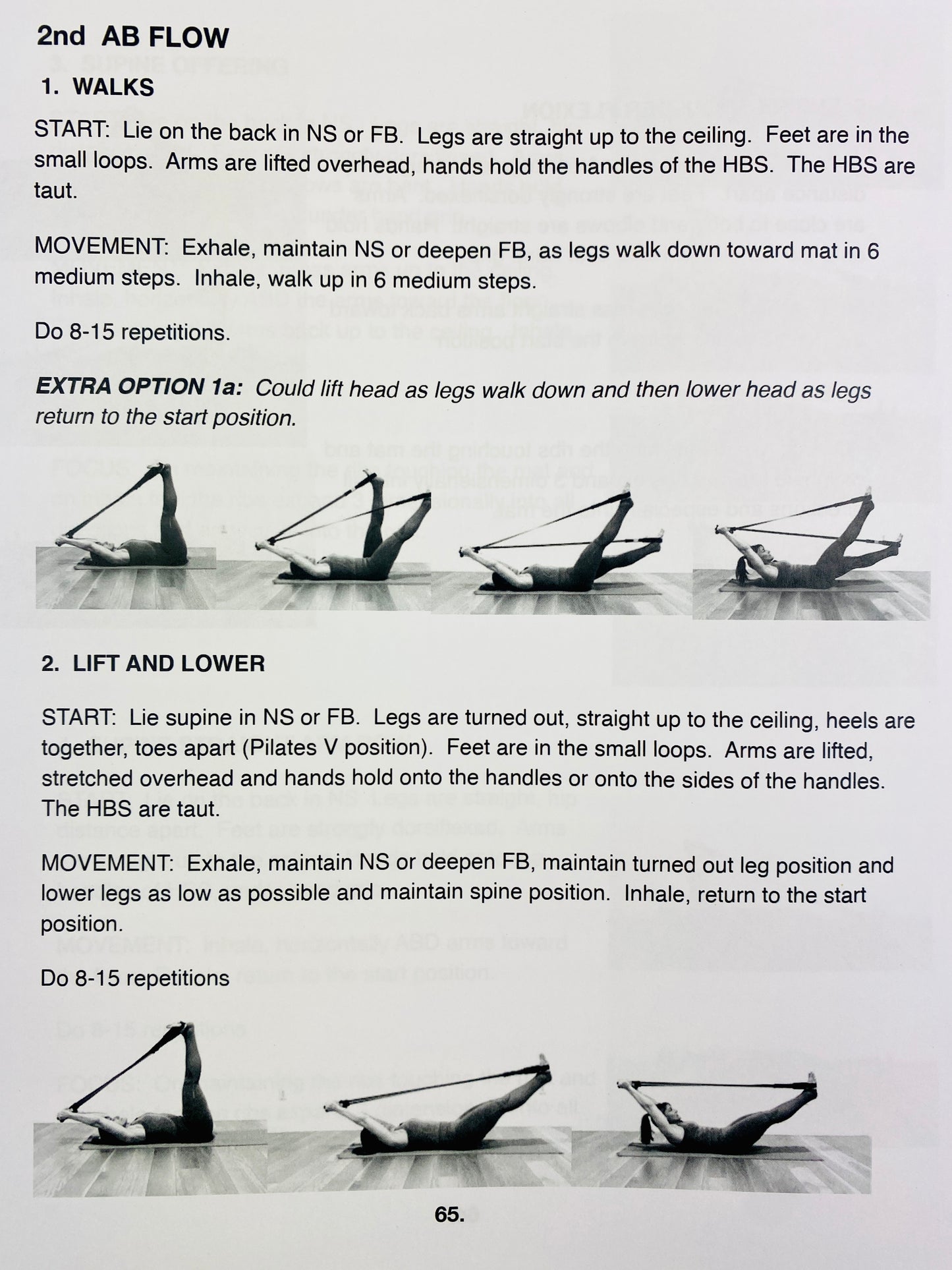 Pilates Workout Book, Exercise Flows with Minimax (arc barrel) & Handibands (Pilates bands)
