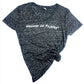 Black Frost Hooked on Pilates® V Neck T-Shirt