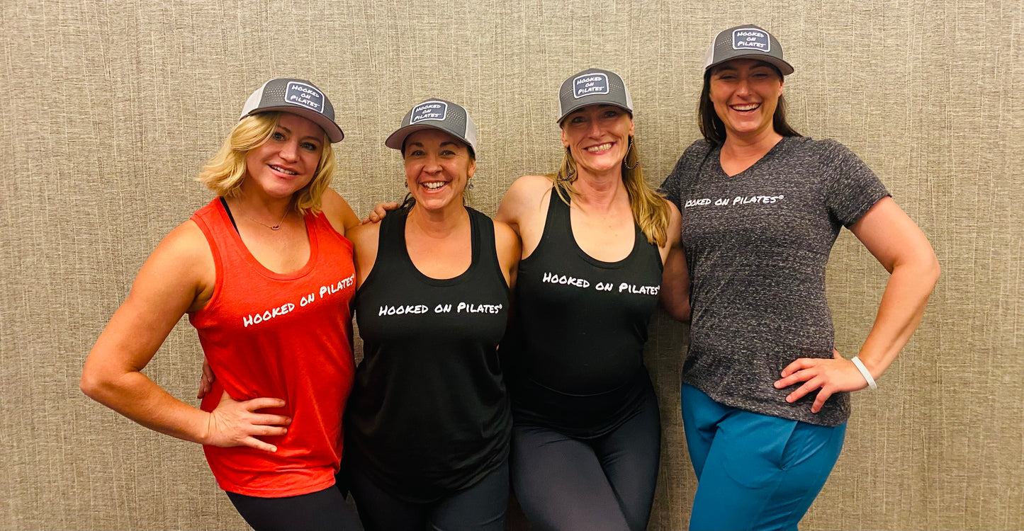 Hooked on Pilates® Grey Baseball Cap