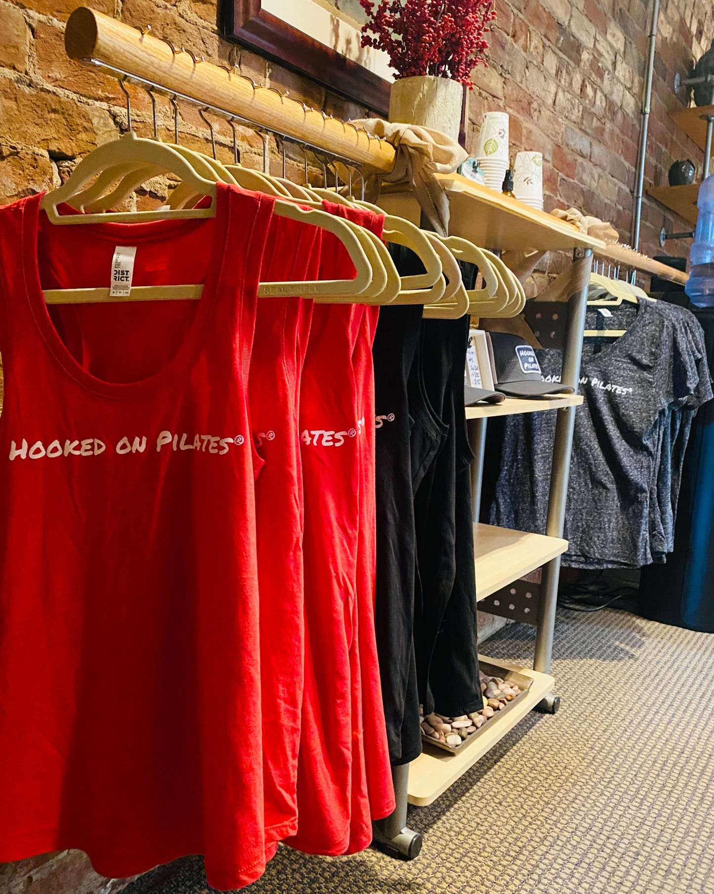 Red Hooked on Pilates® Tank Top