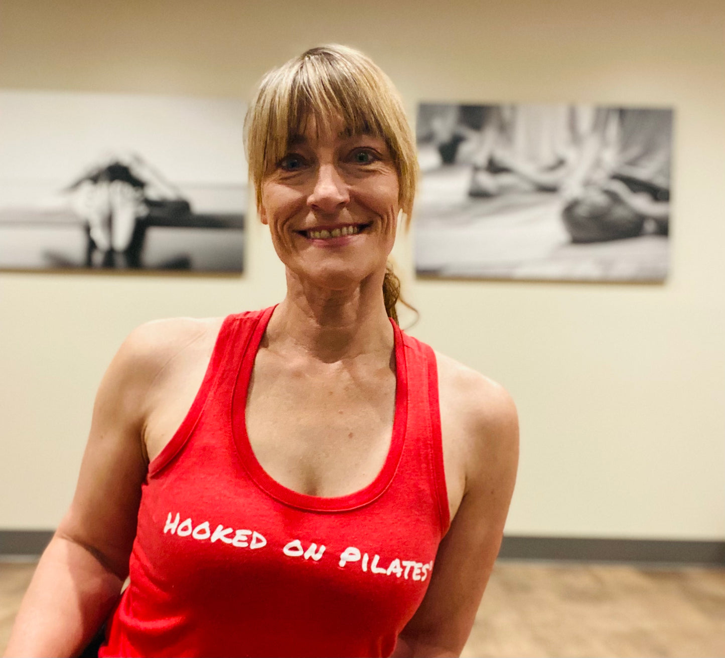 Red Hooked on Pilates® Tank Top