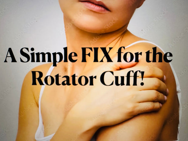 Fix Tight & Painful Shoulders! An Exercise Tip to Improve Your Rotator Cuff. FREE Webinar!